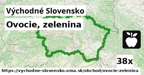 Ovocie, zelenina, Východné Slovensko