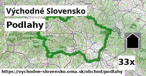 Podlahy, Východné Slovensko