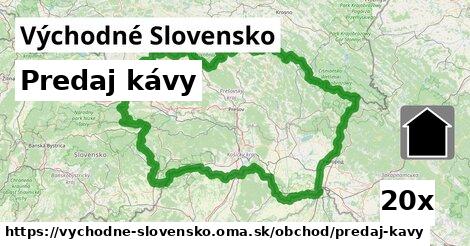 Predaj kávy, Východné Slovensko