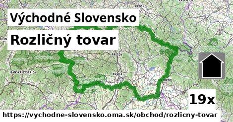 rozličný tovar v Východné Slovensko