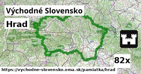 Hrad, Východné Slovensko