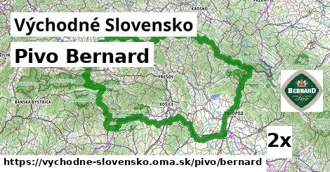 Pivo Bernard, Východné Slovensko