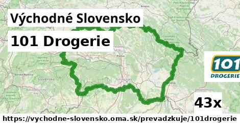 101 Drogerie, Východné Slovensko