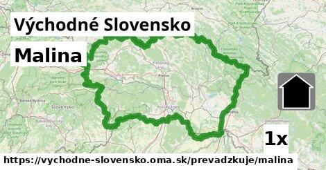 Malina, Východné Slovensko