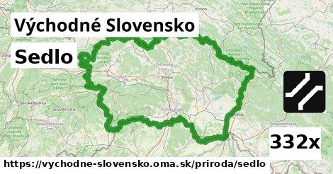 Sedlo, Východné Slovensko