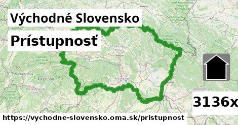 prístupnosť v Východné Slovensko