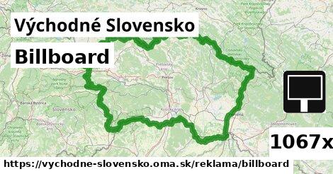 Billboard, Východné Slovensko
