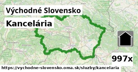 Kancelária, Východné Slovensko