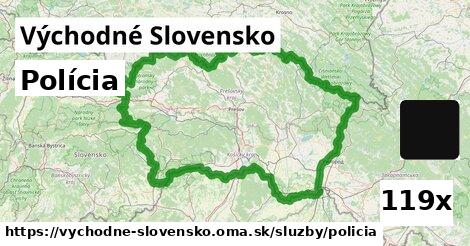 Polícia, Východné Slovensko