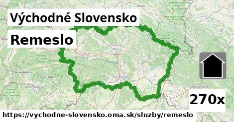 Remeslo, Východné Slovensko