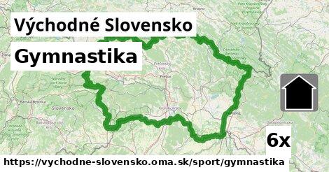 Gymnastika, Východné Slovensko