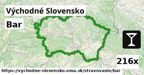 Bar, Východné Slovensko