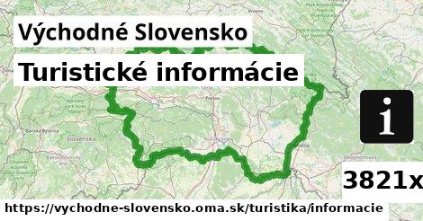 Turistické informácie, Východné Slovensko