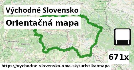 Orientačná mapa, Východné Slovensko