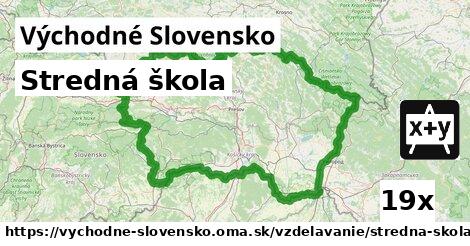 Stredná škola, Východné Slovensko