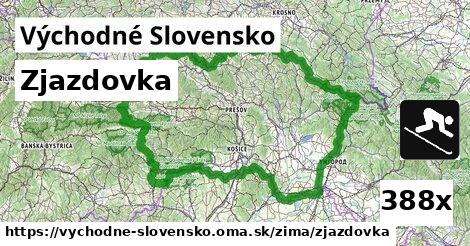 Zjazdovka, Východné Slovensko