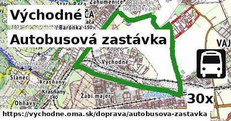 Autobusová zastávka, Východné