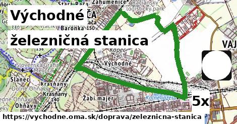 železničná stanica, Východné