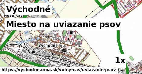 miesto na uviazanie psov v Východné