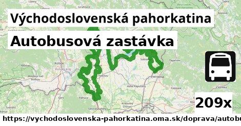 Autobusová zastávka, Východoslovenská pahorkatina