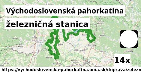 železničná stanica, Východoslovenská pahorkatina