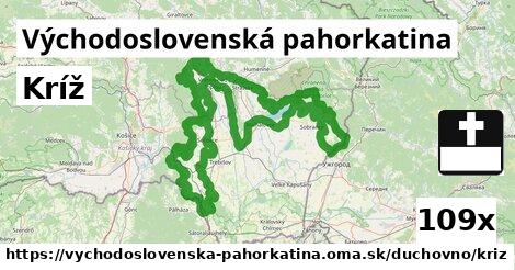 Kríž, Východoslovenská pahorkatina