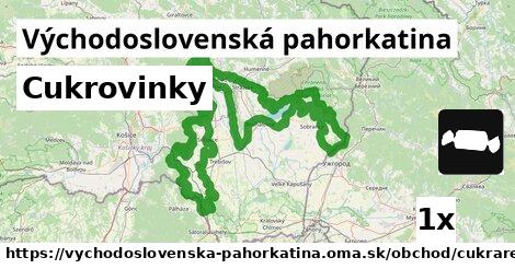 Cukrovinky, Východoslovenská pahorkatina