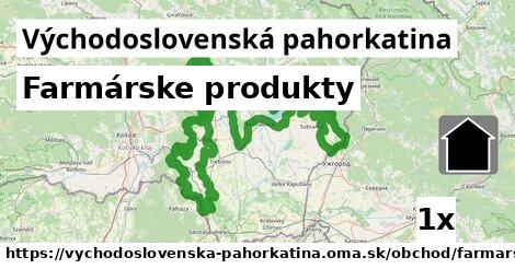 Farmárske produkty, Východoslovenská pahorkatina