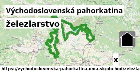 železiarstvo, Východoslovenská pahorkatina