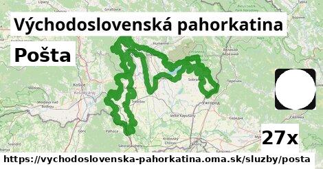 Pošta, Východoslovenská pahorkatina