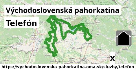 Telefón, Východoslovenská pahorkatina