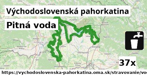 Pitná voda, Východoslovenská pahorkatina