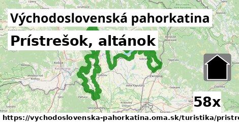 Prístrešok, altánok, Východoslovenská pahorkatina