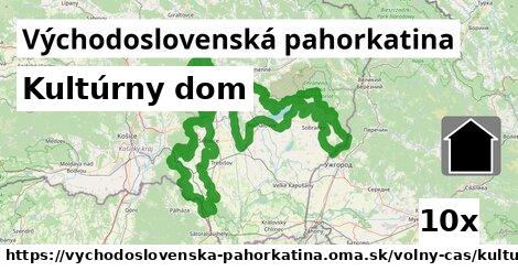 Kultúrny dom, Východoslovenská pahorkatina