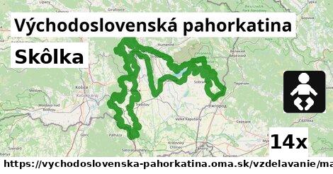 Skôlka, Východoslovenská pahorkatina