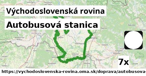 Autobusová stanica, Východoslovenská rovina