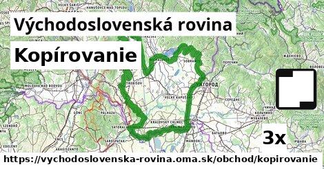 Kopírovanie, Východoslovenská rovina