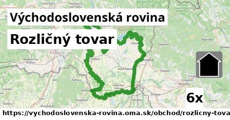 Rozličný tovar, Východoslovenská rovina