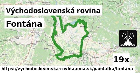 Fontána, Východoslovenská rovina