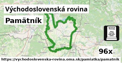 Pamätník, Východoslovenská rovina