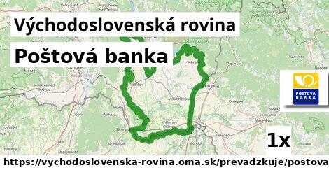 Poštová banka, Východoslovenská rovina