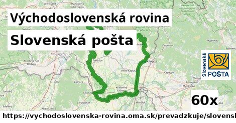 Slovenská pošta, Východoslovenská rovina