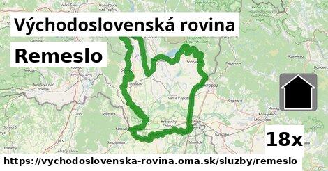 Remeslo, Východoslovenská rovina