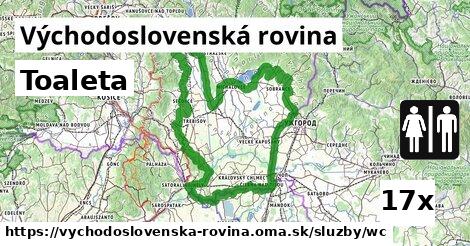 Toaleta, Východoslovenská rovina