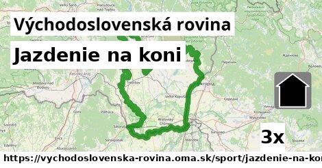 Jazdenie na koni, Východoslovenská rovina