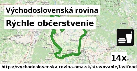 Rýchle občerstvenie, Východoslovenská rovina