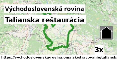 Talianska reštaurácia, Východoslovenská rovina