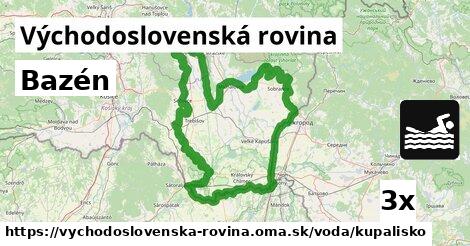 Bazén, Východoslovenská rovina