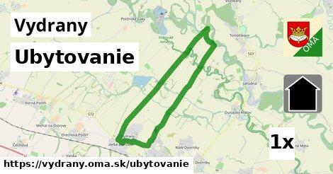 ubytovanie v Vydrany