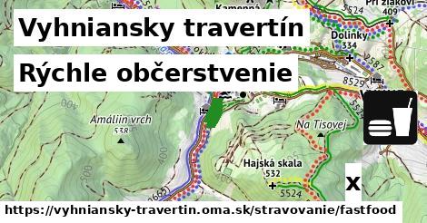 Všetky body v Vyhniansky travertín